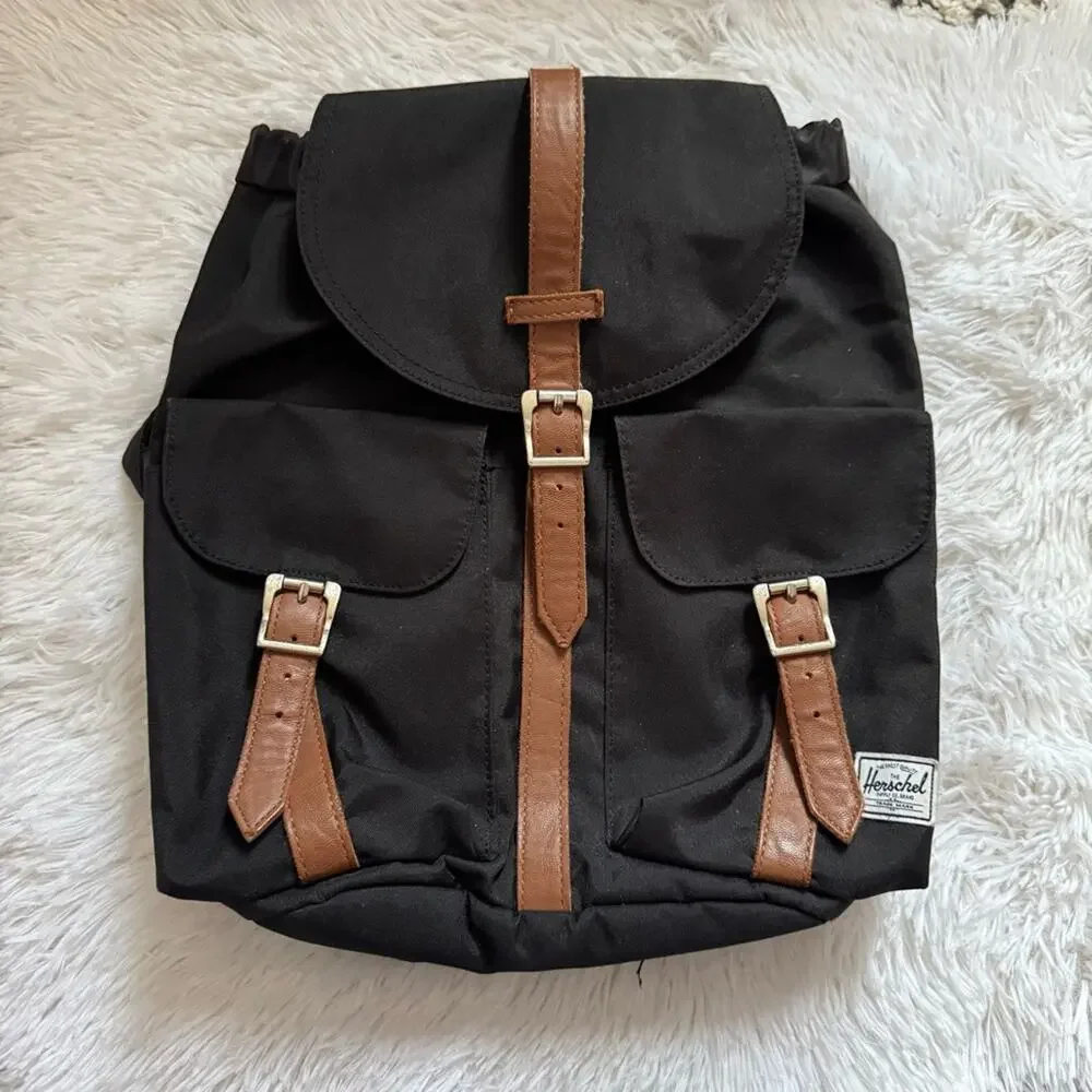 Herschel Small Dawson Unisex Backpack Black & Brown Classic